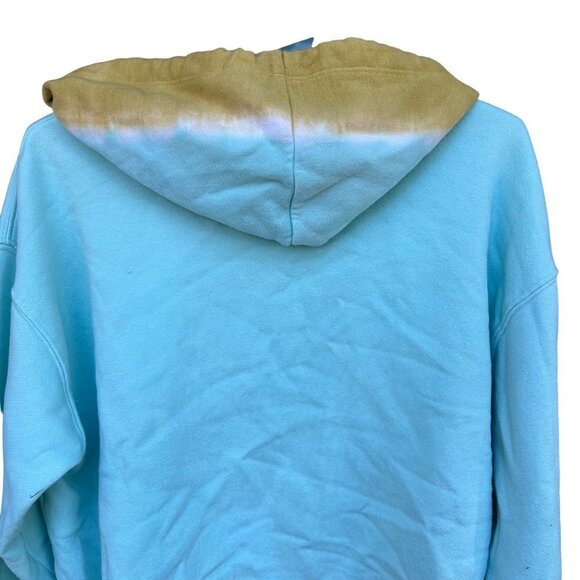 Wild Fable Tie Dye Teal Crop Hoodie Size M - Picture 10 of 12